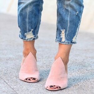 Kendall & Kylie Blush  Peep-Toe Mules
